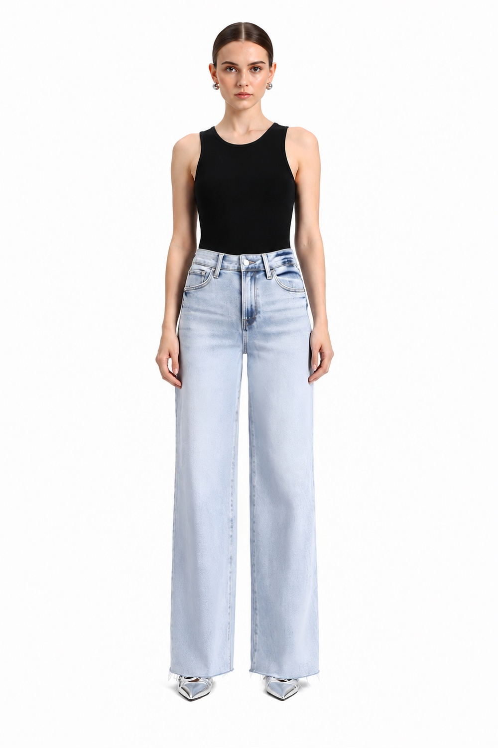 ONESO Timeless High Rise Wide Leg Jeans