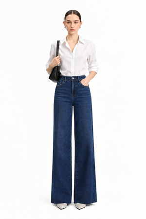 ONESO Chic High Rise Wide Leg Jeans