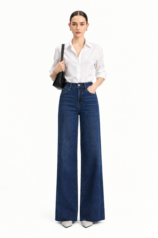 ONESO Chic High Rise Wide Leg Jeans