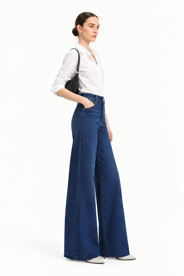 ONESO Chic High Rise Wide Leg Jeans