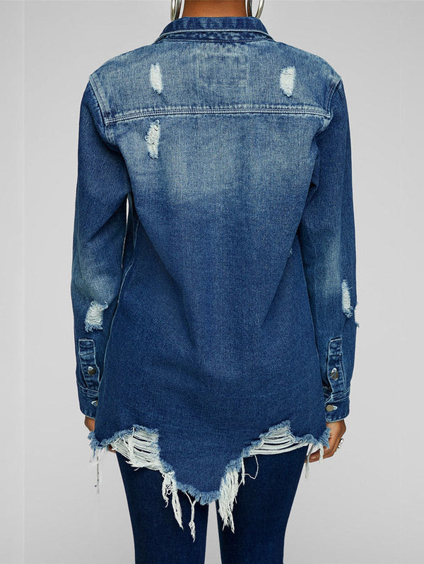 Ripped Denim Jacket