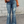 High Waisted Ripped Elasticated Scrap Wide Leg Jeans