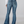 High Waisted Ripped Elasticated Scrap Wide Leg Jeans