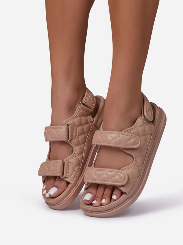 PU Double Velcro Sandals