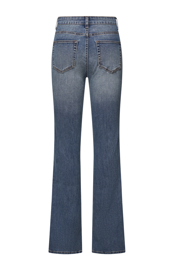 Micro-Flare Stretch Retro Jeans