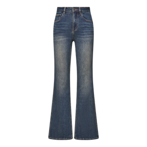 Vintage Washed Flared Jeans