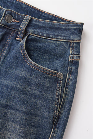 Vintage Washed Flared Jeans