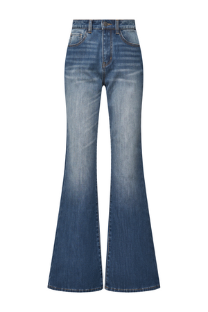 High Waisted Slim Flare Jeans