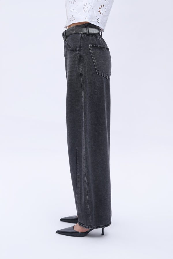 High Waist Barrel Leg Leans By No Brand Womens High Waist Casual Denim Pants