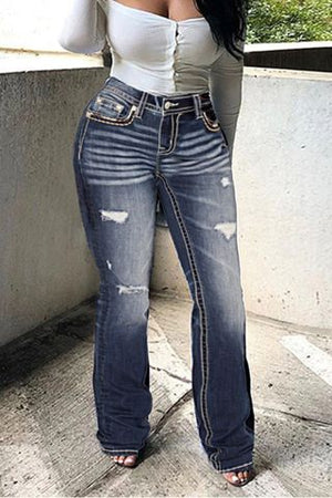 New Summer Fashion Slim Straight Jeans