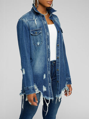 Ripped Denim Jacket