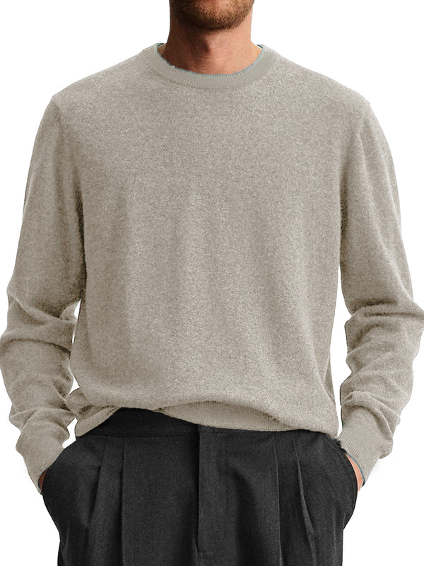 Men's Fashion Casual Round Neck Long Sleeve Sweater