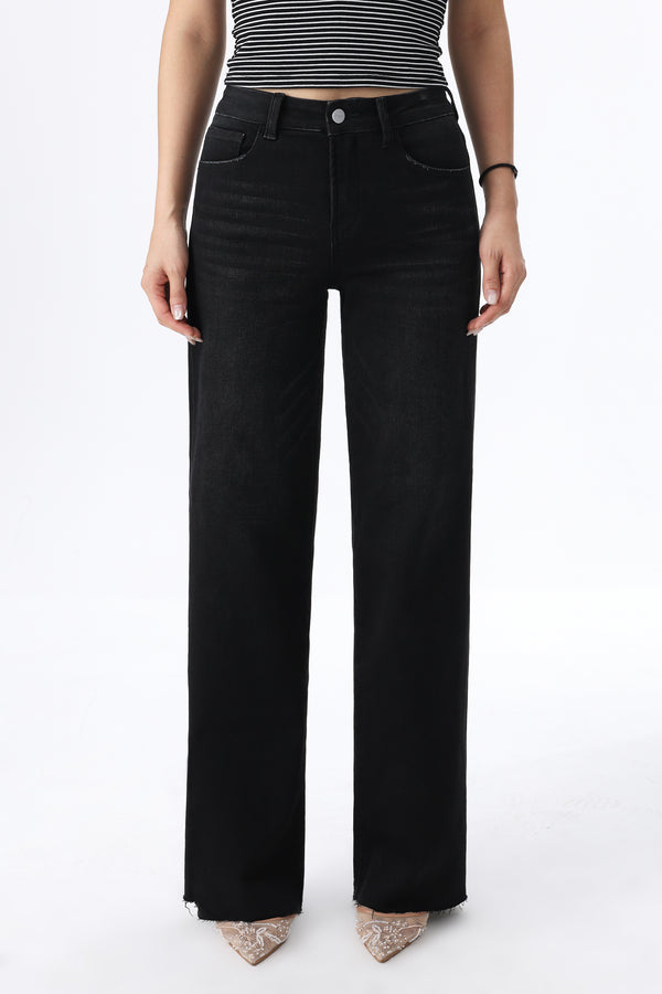 ONESO Versatile High Rise Wide Leg Jeans