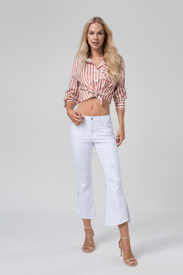 High Waist  Flare Bootcut Jeans for Women