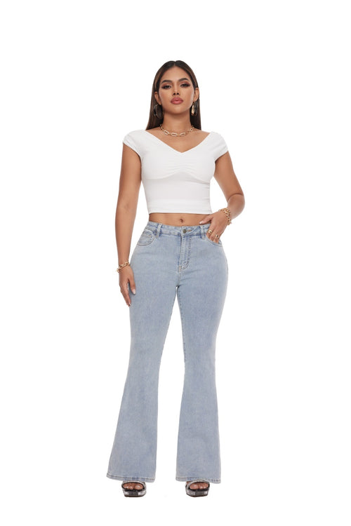 High Waisted Wide Leg Baggy Jeans