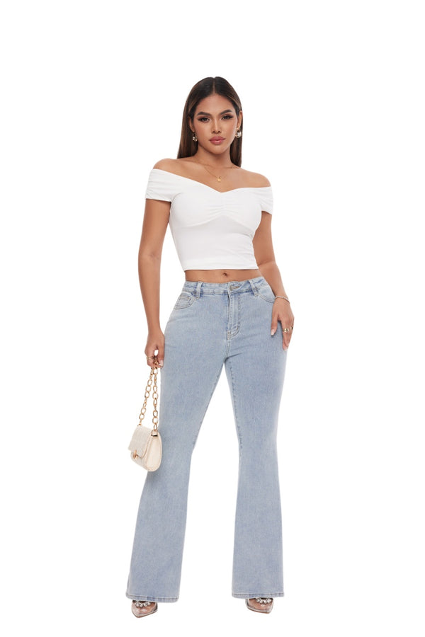 High Waisted Wide Leg Baggy Jeans
