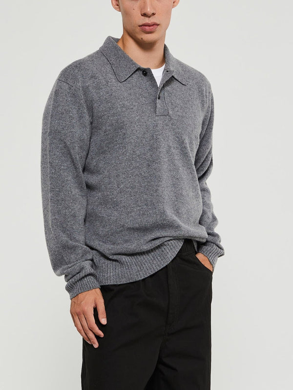 Men's Solid Color Peplum V-Neck Sweater