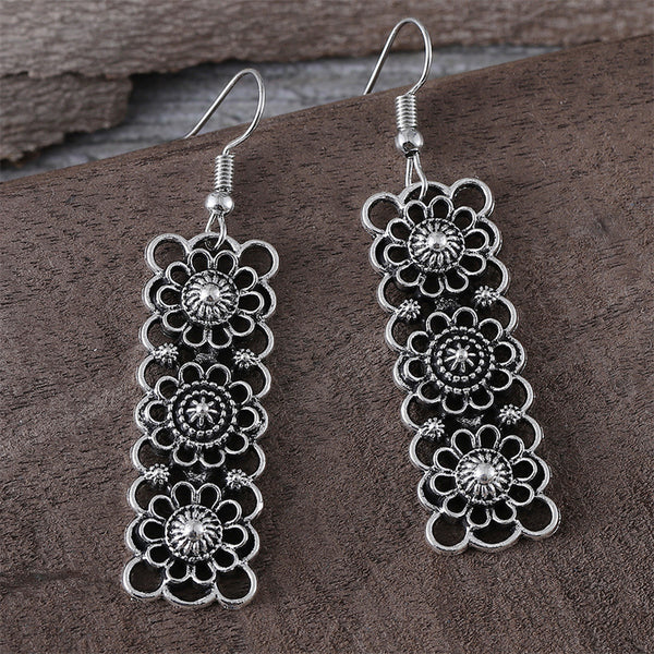 Ethnic Vintage Square Earrings
