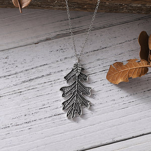 Oak Leaf Pendant Necklace