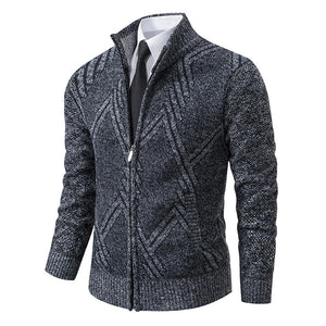 Men's Cardigan Thick Knit Sweater Casual Sweater Jacket