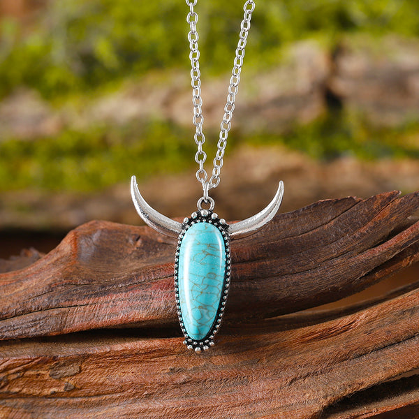 Turquoise Bullhead Necklace