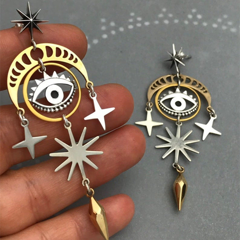 Creative Sun Star Fashion Retro Earrings