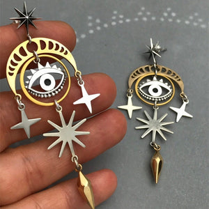 Creative Sun Star Fashion Retro Earrings