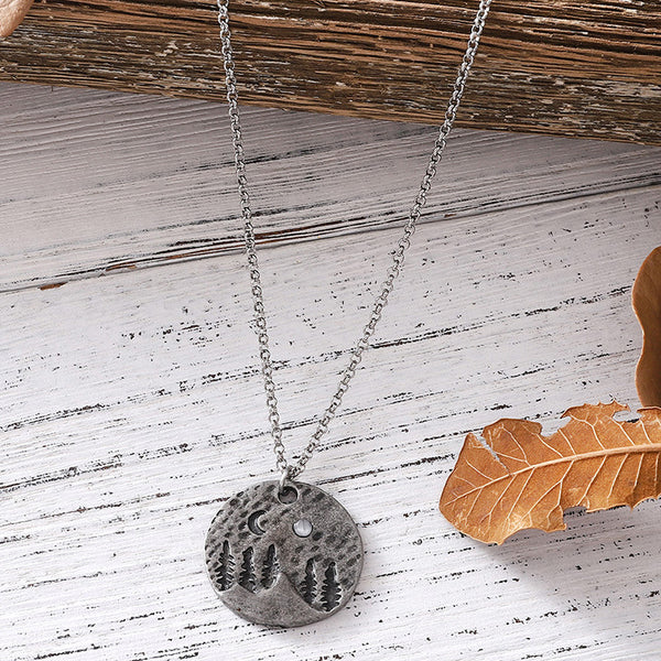 Vintage Moonlight Pendant Necklace