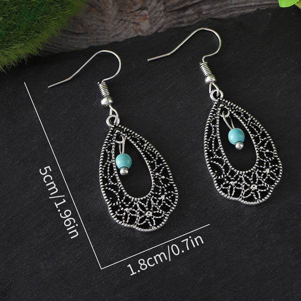 Vintage Irregular Flower Dangle Earrings