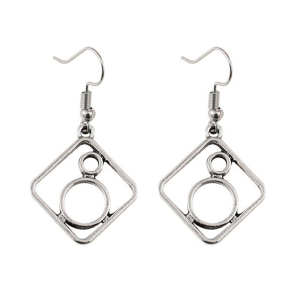 Simple Geometric Square Earrings