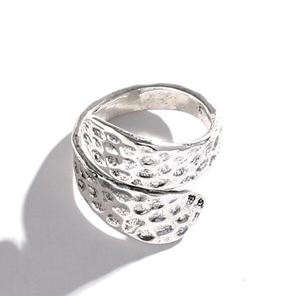 Textured Geometric Irregular Ring
