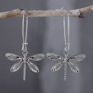 Vintage Dragonfly Dangle Earrings
