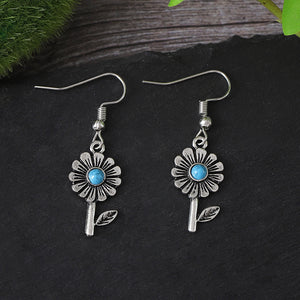 Vintage Flower Dangle Earrings