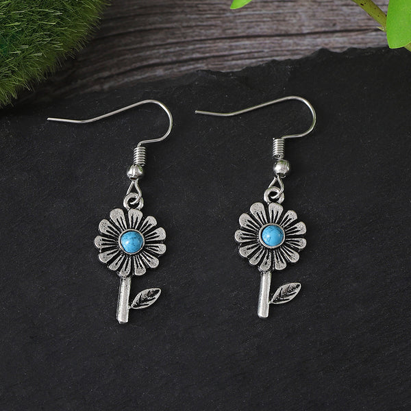 Vintage Flower Dangle Earrings