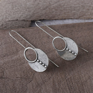Personalized Vintage Silver Earrings