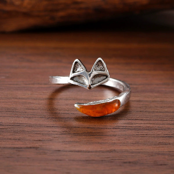 Open Adjustable Premium Fox Ring