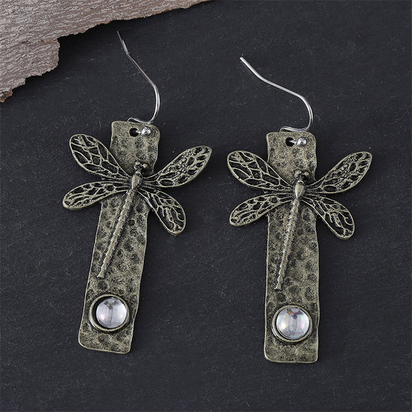 Vintage Simple Dragonfly Earrings