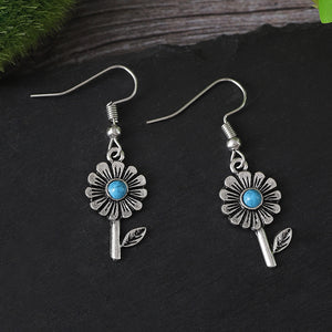 Vintage Flower Dangle Earrings