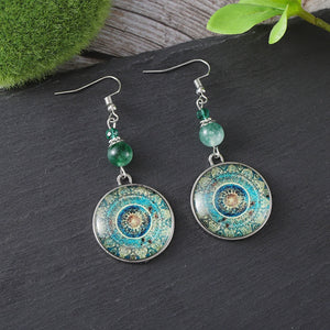 Ethnic Style Dreamcatcher Long Pendant Earrings