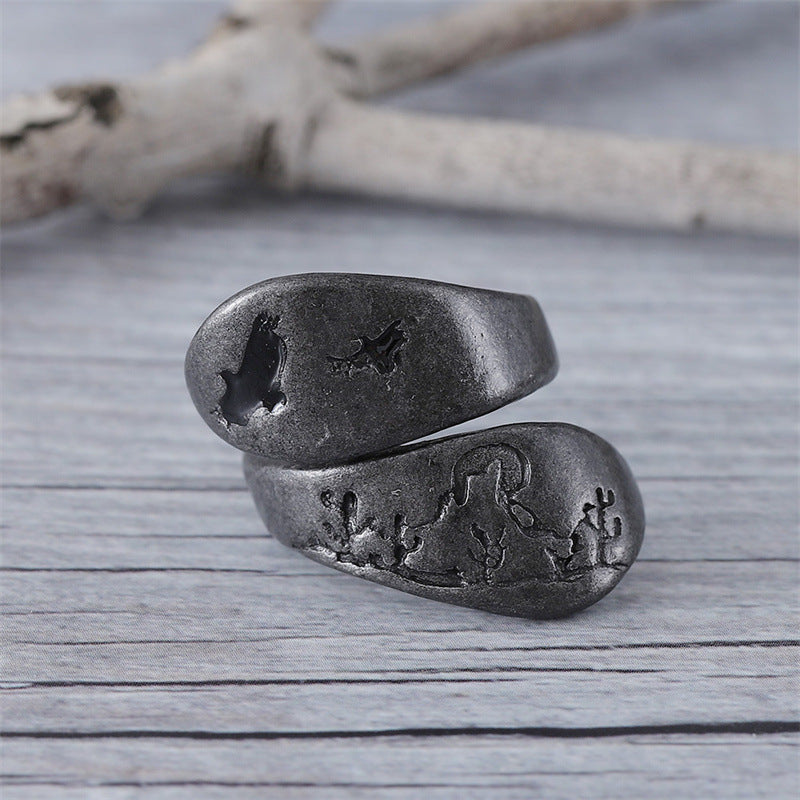 Vintage Desert Cactus Ring