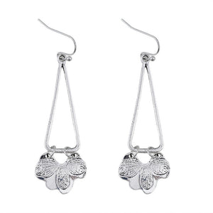 Personalized Geometric Triangle Dangle Earrings