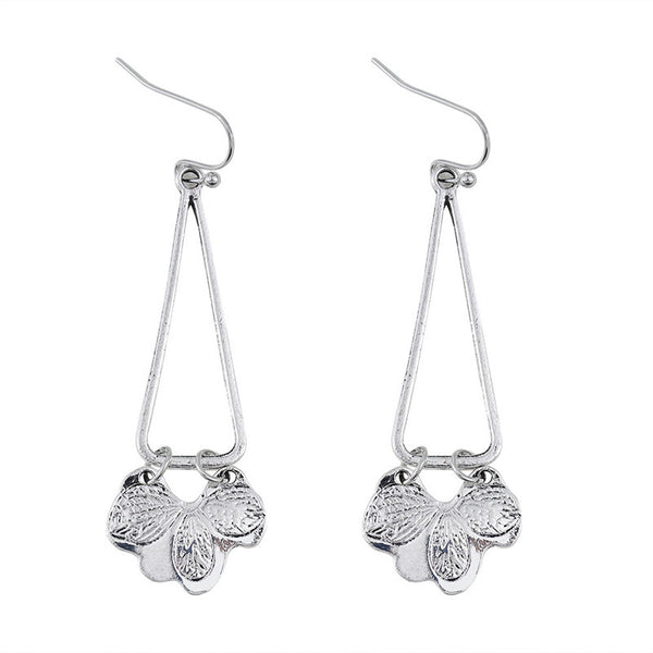 Personalized Geometric Triangle Dangle Earrings