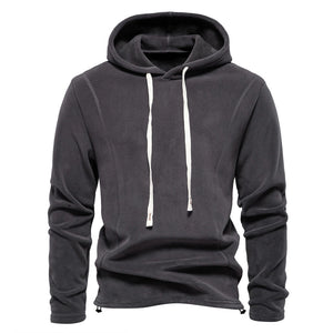 Men's Stand Collar Half-Zip Long Sleeve Sweatshirt Stand Collar Fleece Top
