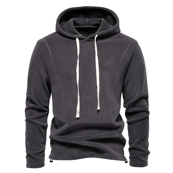 Men's Stand Collar Half-Zip Long Sleeve Sweatshirt Stand Collar Fleece Top