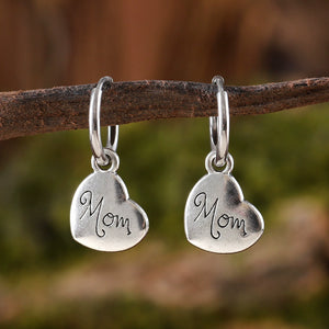 Mother's Day Heart Dangle Earrings