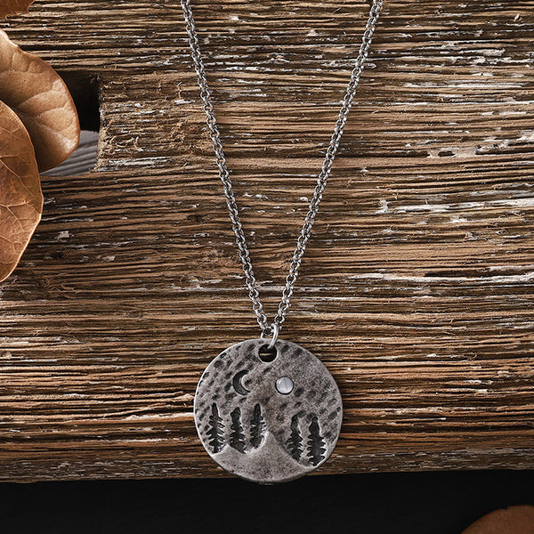 Vintage Moonlight Pendant Necklace