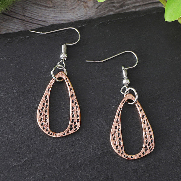 Geometric Irregular Leopard Earrings