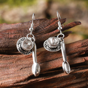 Vintage Mini Coffee Cup Dangle Earrings