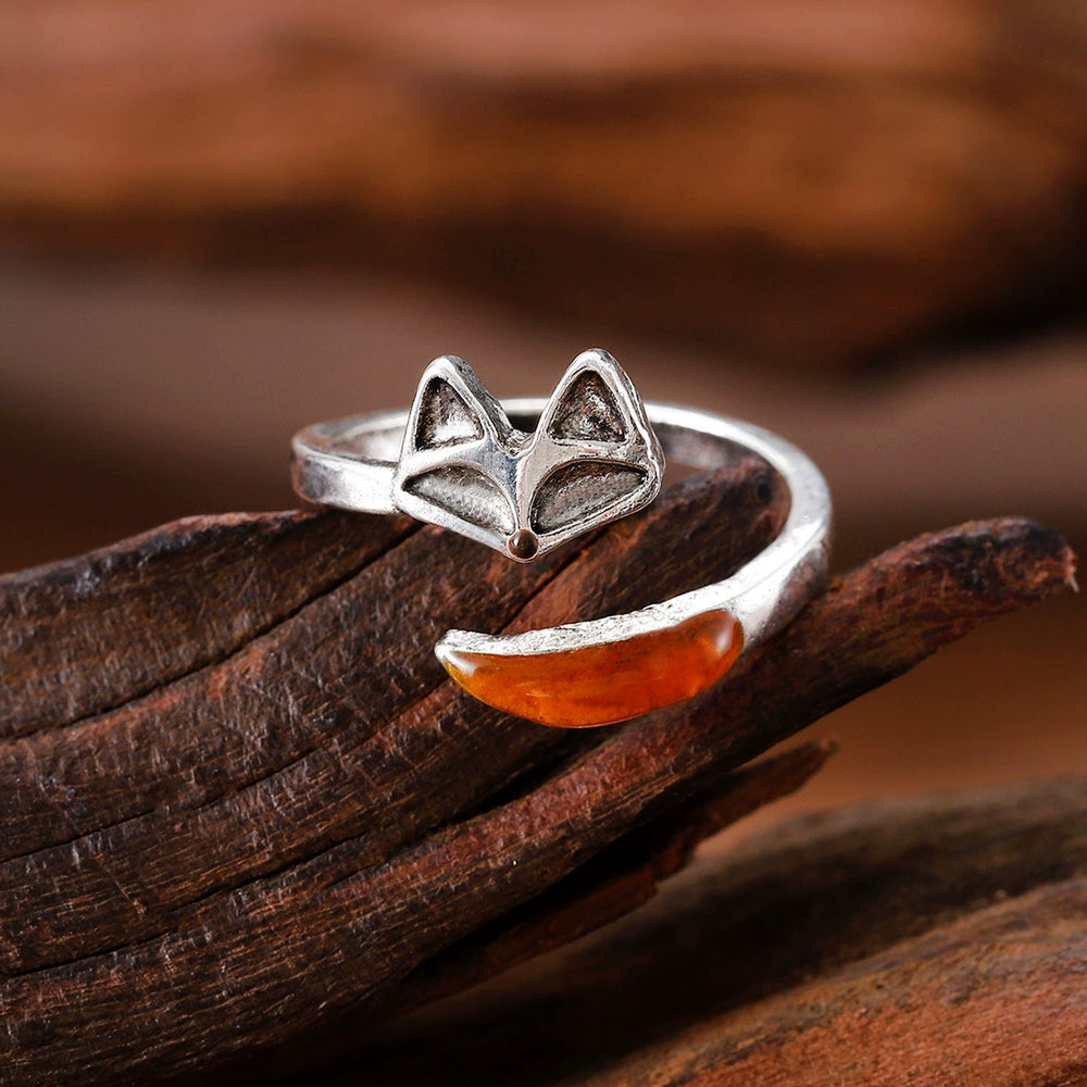 Open Adjustable Premium Fox Ring