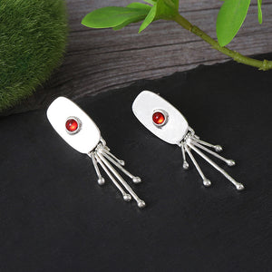 Oval Tassel Pendant